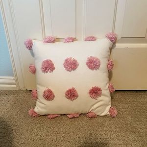 pink spotted pillow